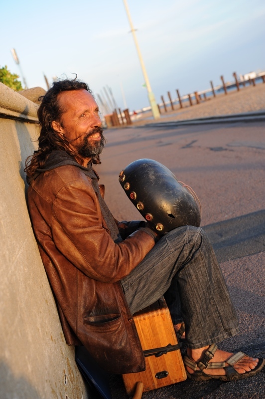 Playing Mbira